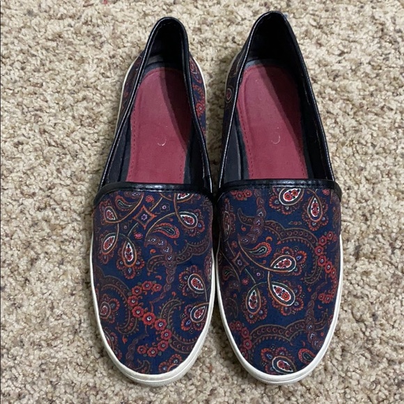 Aldo Paisley Slip On Loafers - Picture 1 of 5